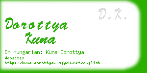 dorottya kuna business card